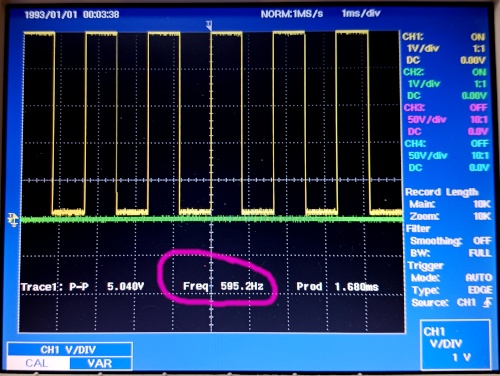 595Hz ain't 600Hz